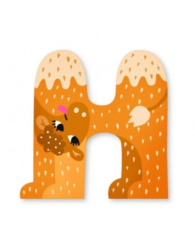 Lettre H en bois M. Carlslund - Vilac Lettre H en bois M. Carlslund - Vilac
