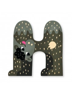 Lettre H en bois M....