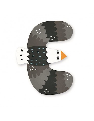 Lettre E en bois M. Carlslund - Vilac Lettre E en bois M. Carlslund - Vilac