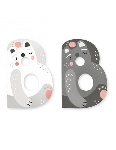 Lettre B en bois M.... 2