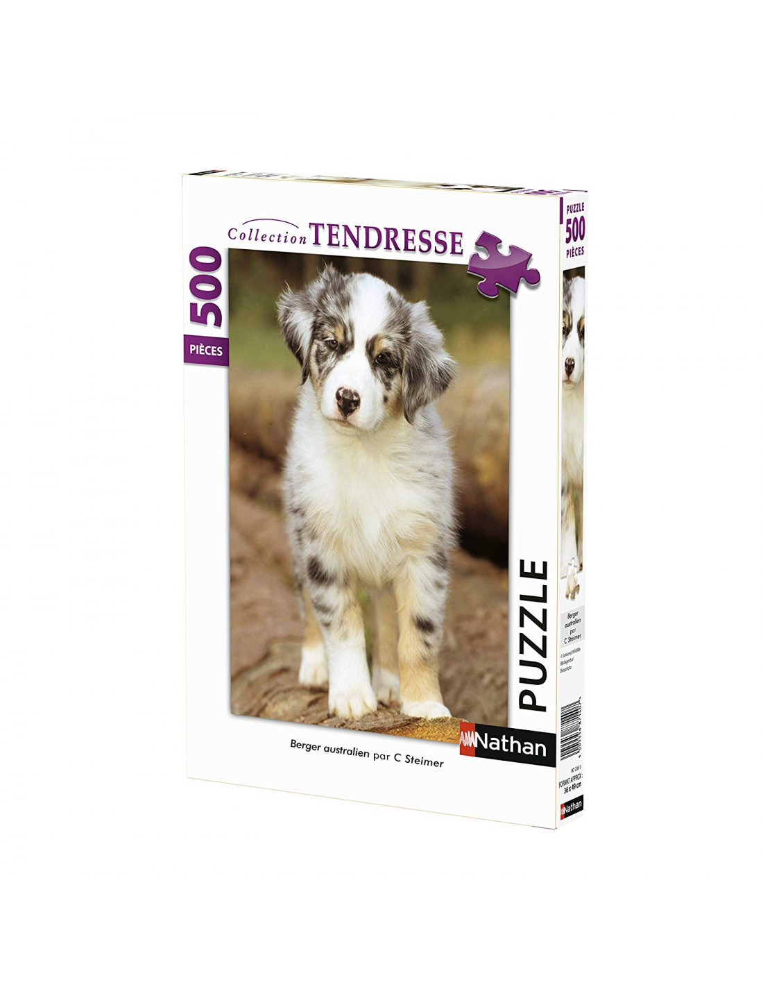 Puzzle 500 Pieces Berger Australien Puzzle Chien Nathan Lapouleapois Fr