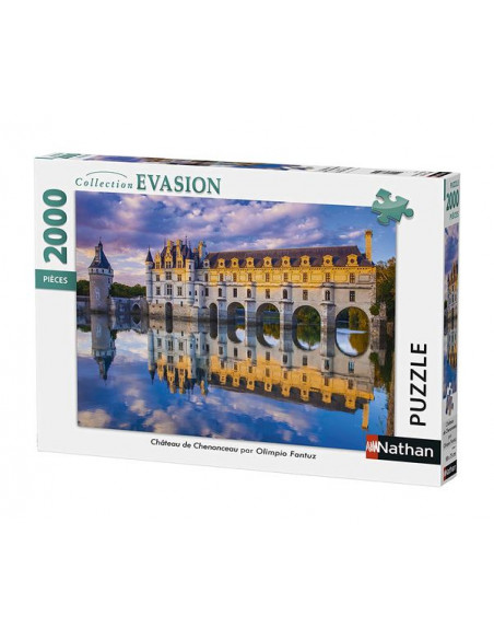 parachute Sparkle excuse Puzzle 2000 pièces château de Chenonceau - Nathan