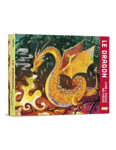 Le dragon livre et puzzle de 100...