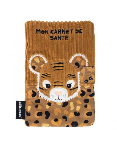 Protège carnet de santé tête de lion Sous mon baobab - Moulin Roty