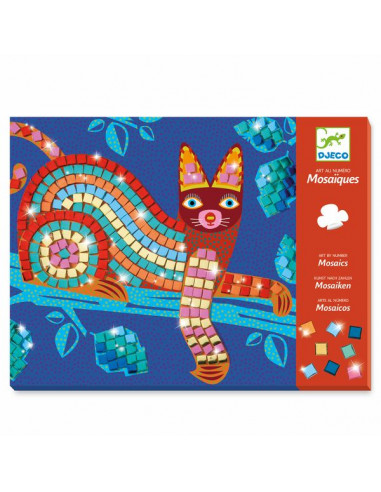 Kit créatif Djeco Masques mosaïques Animaux de jungle - Tableau