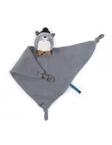 Doudou lange Fernand Les moustaches -... Doudou lange Fernand Les moustaches -...
