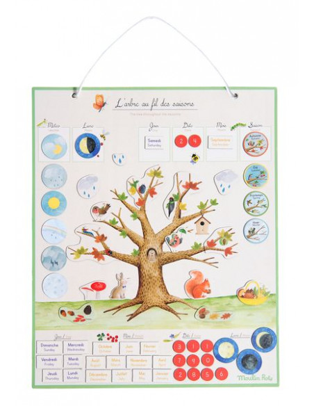 Semainier enfant / calendrier enfant grand format - thème forêt - Un grand  marché