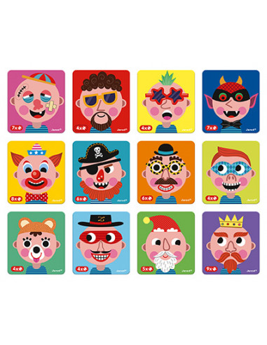 Jeu Magnetibook Crazy face - Janod Jeu Magnetibook Crazy face - Janod