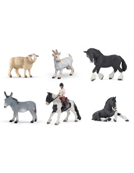 Figurines Mini - La Ferme : Set de 12 Animaux De La Ferme - Jeux et jouets  Figurines Collecta - Avenue des Jeux