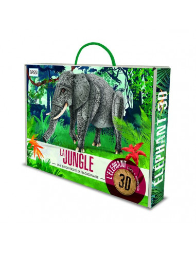 Livre Et Maquette 3d Elephant La Jungle Sassi Livre Et Maquette 3d Elephant La Jungle Sassi