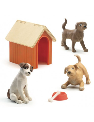 Les chiens - maison de poupée Djeco