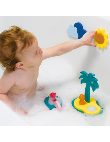 Puzzle De Bain Meduse Quut Jouet De Bain Lapouleapois Fr
