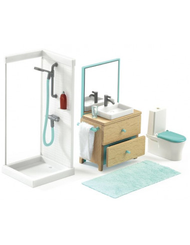 La salle de bain - maison de poupée...