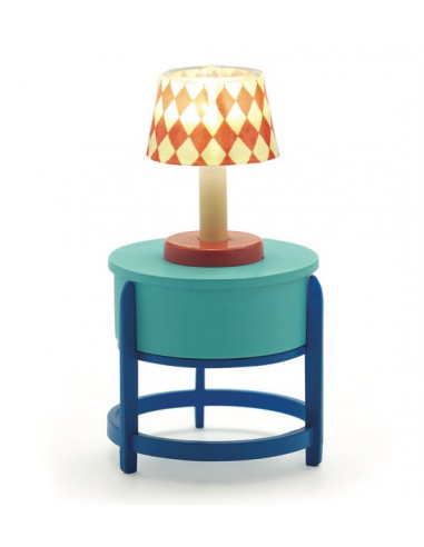 Lampe sur table ronde - maison de...