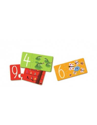Puzzle duo chiffres - Djeco Puzzle duo chiffres - Djeco