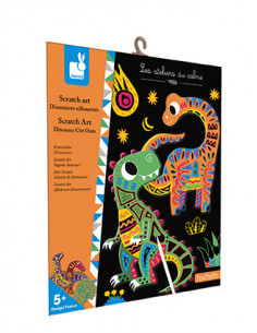 Scratch art Dinosaures...