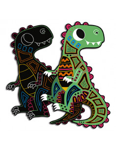 Scratch art Dinosaures... 2