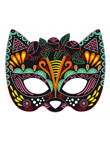 Scratch art Masques de fête - Les... Scratch art Masques de fête - Les...