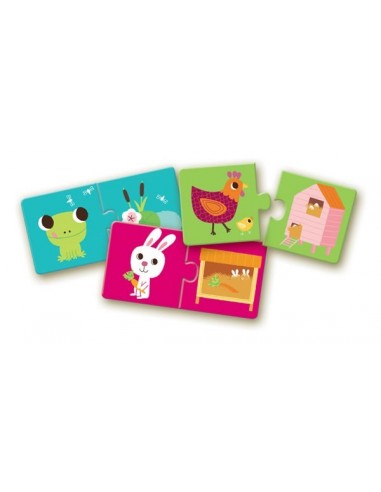 Puzzle duo habitat - Djeco Puzzle duo habitat - Djeco