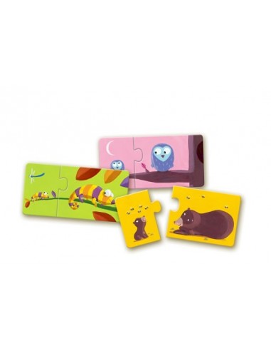 Puzzle duo maman et bébé - Djeco Puzzle duo maman et bébé - Djeco