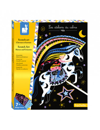 Scratch art Chevaux et licornes - Les...