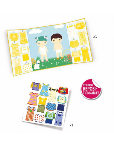 Stickers repositionnables les habits... Stickers repositionnables les habits...