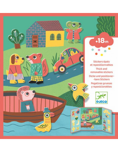 Stickers repositionnables les animaux... Stickers repositionnables les animaux...