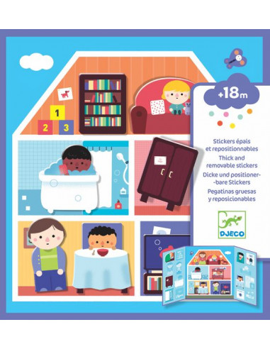 Stickers repositionnables la maison -... Stickers repositionnables la maison -...