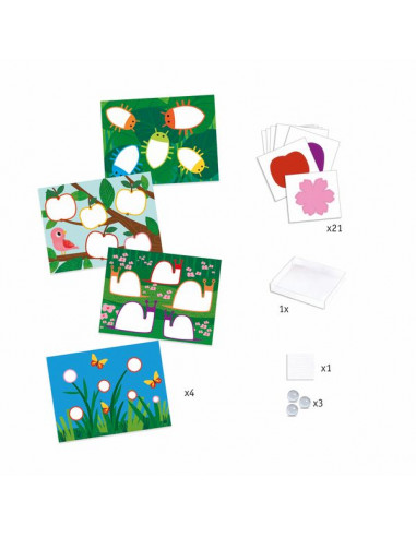 Peindre avec des billes nature... Peindre avec des billes nature...