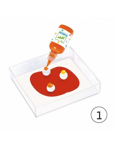 Peindre avec des billes nature... Peindre avec des billes nature...