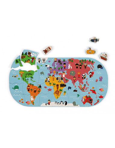 Carte des explorateurs du bain - Janod Carte des explorateurs du bain - Janod