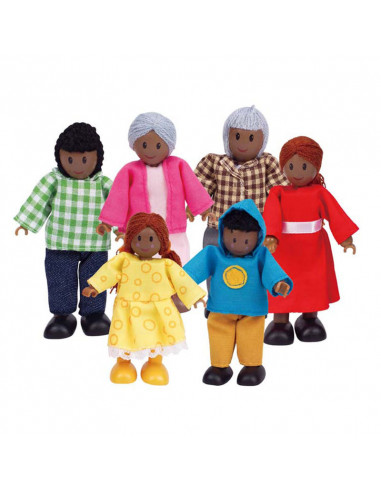 Famille de poupées afro-américaine -...
