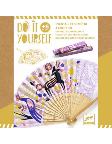 Eventail à colorier belle des bois -... Eventail à colorier belle des bois -...