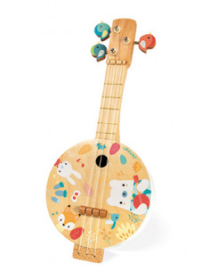 Tambour de bébé, + 6mois, Hape, instrument, bois, motricité, musique, La Brique Rose