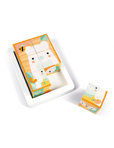 Barquette 6 cubes pure - Janod Barquette 6 cubes pure - Janod