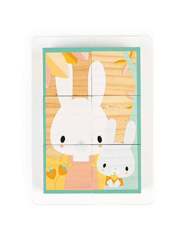 Barquette 6 cubes pure - Janod Barquette 6 cubes pure - Janod