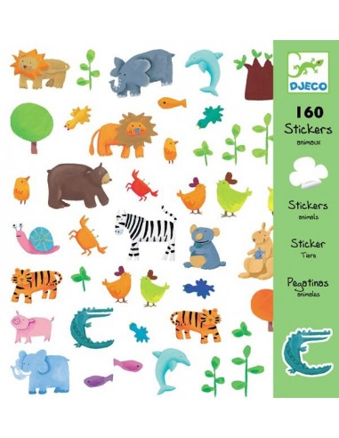 Stickers animaux sauvages - Loisirs créatifs pour enfant