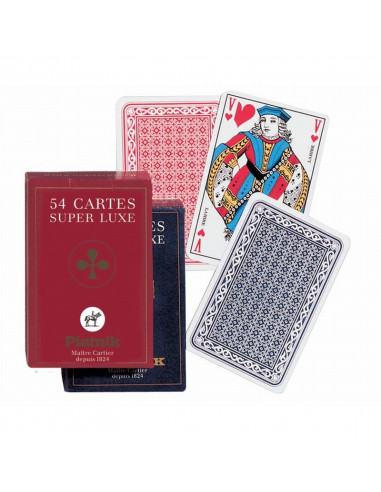 Boîte de 2 jeux de 54 cartes pour malvoyants - AVH - Boutique Valentiy