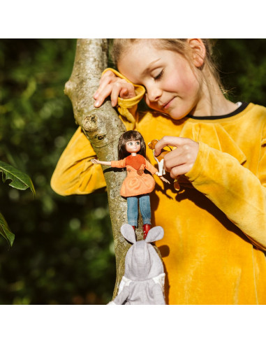 Poupée Lottie avec chien promenade... Poupée Lottie avec chien promenade...