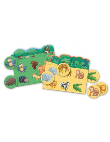 Loto des animaux 30 pièces - Djeco Loto des animaux 30 pièces - Djeco