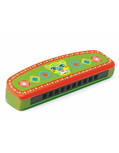 Harmonica en métal Rouge 10 cm Instrument de musique pour Enfant