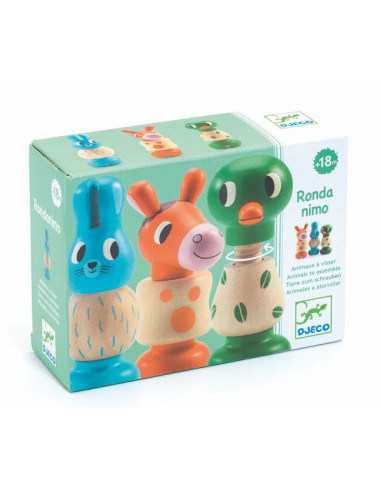 Rondanimo animaux à visser- Djeco Rondanimo animaux à visser- Djeco