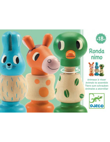 Rondanimo animaux à visser- Djeco Rondanimo animaux à visser- Djeco