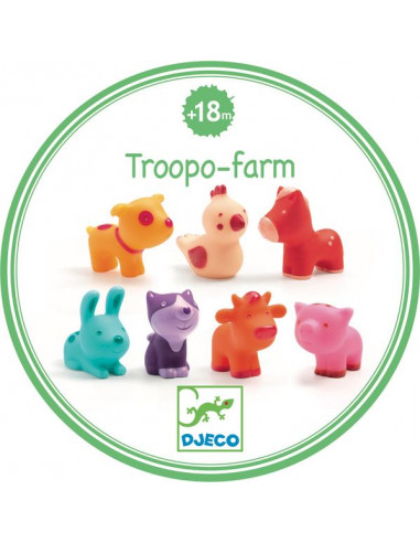 Troopo farm animaux de la ferme - Djeco Troopo farm animaux de la ferme - Djeco