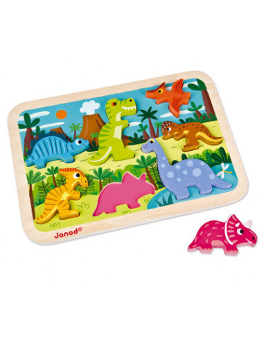 Chunky puzzle dinosaures - Janod