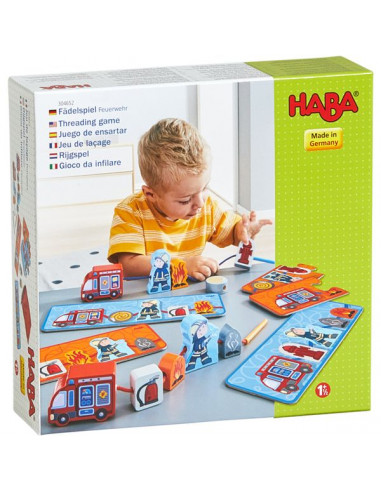 Jeu de laçage Pompiers - Haba