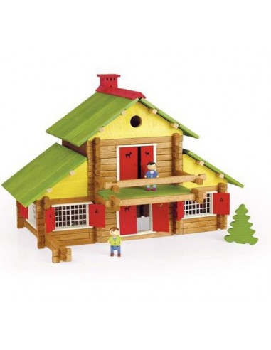 Jouets en bois Château Fort en rondins 300pcs - Jouets de Construction -  JeuJura