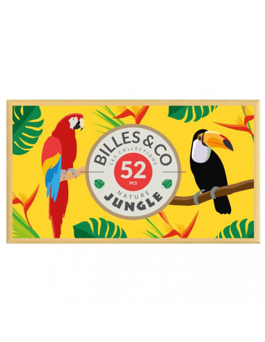 Coffret de 52 billes Jungle - Billes... Coffret de 52 billes Jungle - Billes...