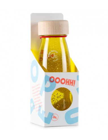 Bouteille sensorielle jaune - Petit Boum Bouteille sensorielle jaune - Petit Boum