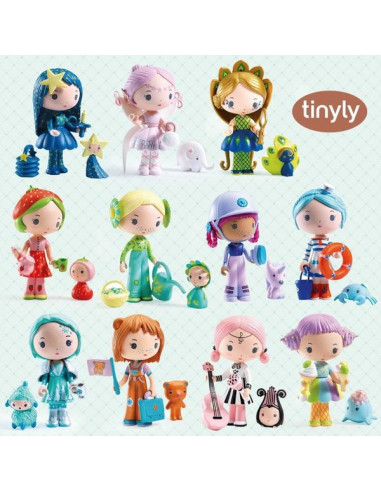 Sidonie et Zick figurines Tinyly - Djeco Sidonie et Zick figurines Tinyly - Djeco